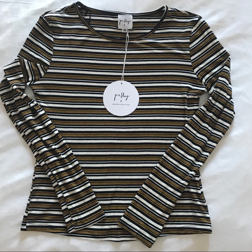 Striped long sleeve shirt